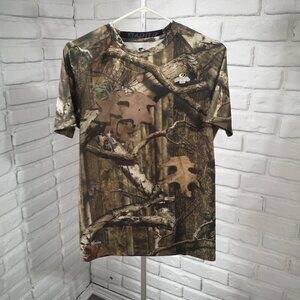 Starter Mossy Oak Dri-star Youth's Size Medium Straight Fit Camo T-shirt